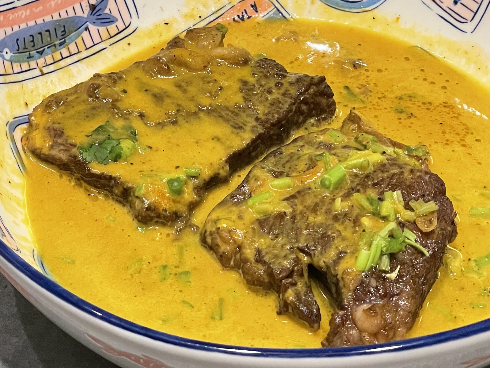 Yellow curry beef short ribs
